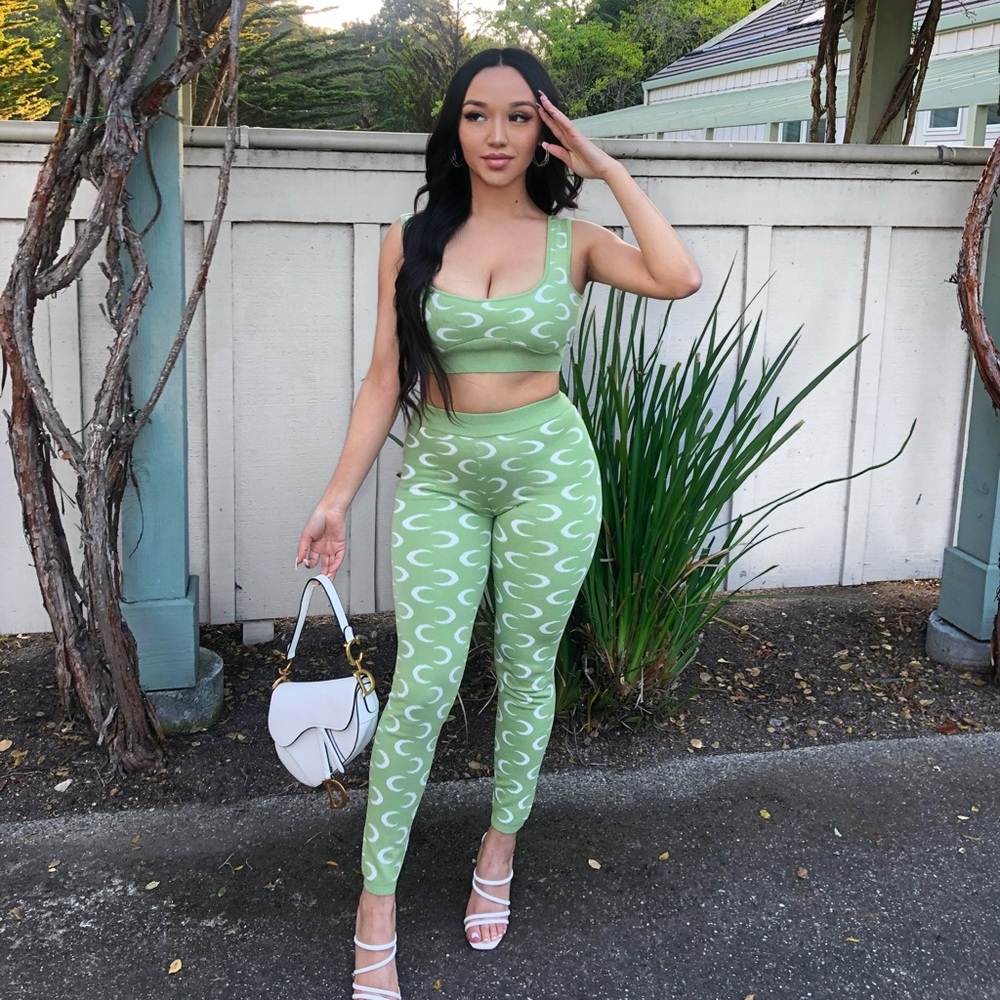 Matching Green Moon Set